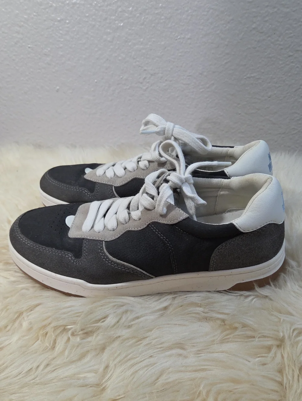 Madewell MWL Gray Suede Leather Court Sneakers Unisex